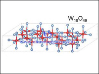 violet tungsten oxide molecular structure picture