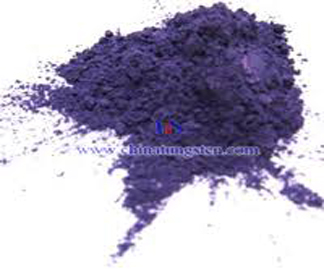 紫の酸化タングステン写真